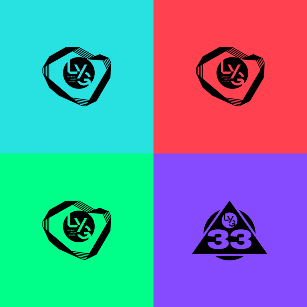 LYG logo on colours